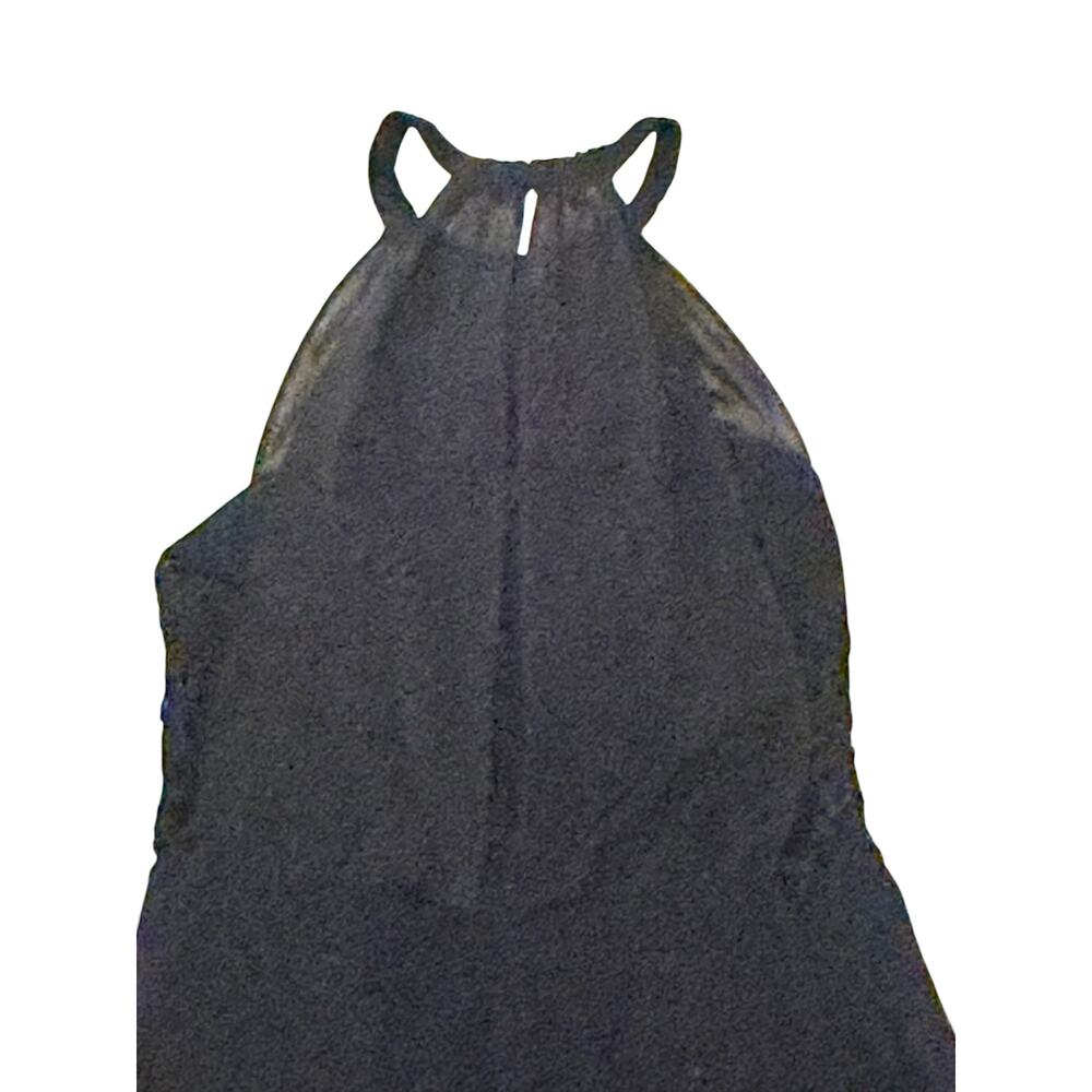Greylin Black Halter Cocktail Dress | Mesh Yoke | Lace Waist | NWT | Size M - Picture 9 of 12